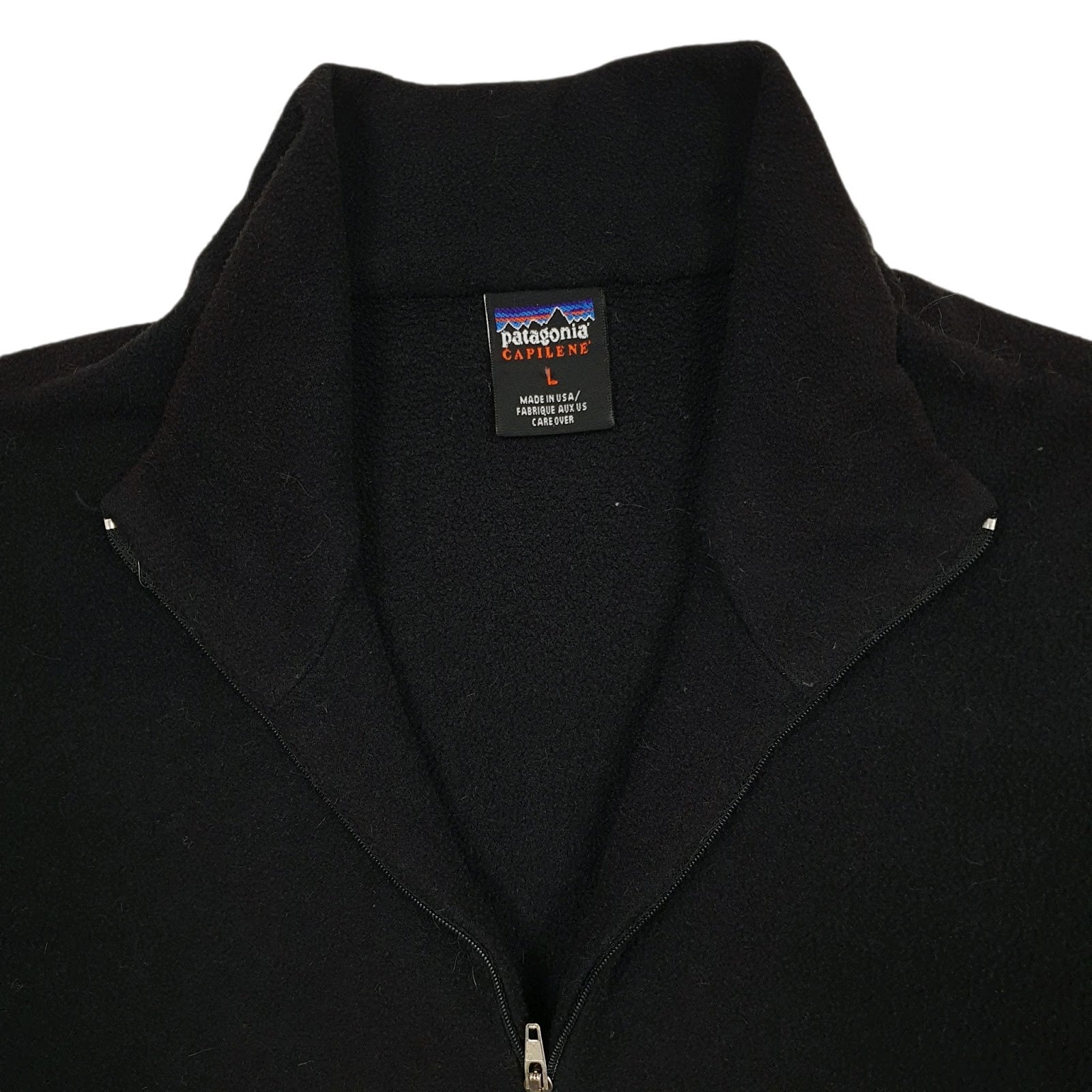 Womens Black Patagonia Capilene Vintage Quarter Zip Jumper