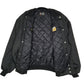 Mens Black Butwin Vintage 90s Coach Varsity Hoodie Coat