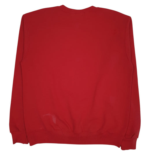 Mens Red Champion  Crewneck Jumper