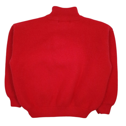 Womens Red Patagonia Vintage 90s Quarter Zip Jumper