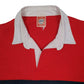 Mens Red Pepsi America Rugby Vintage 90s American Made  Polo Shirt