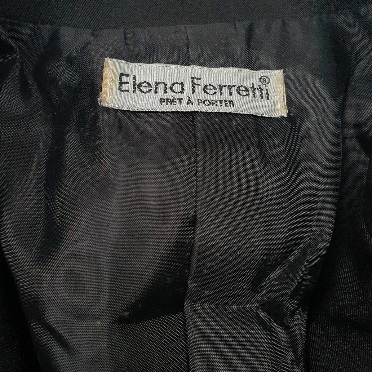 Womens Black Elena Ferretti   Coat