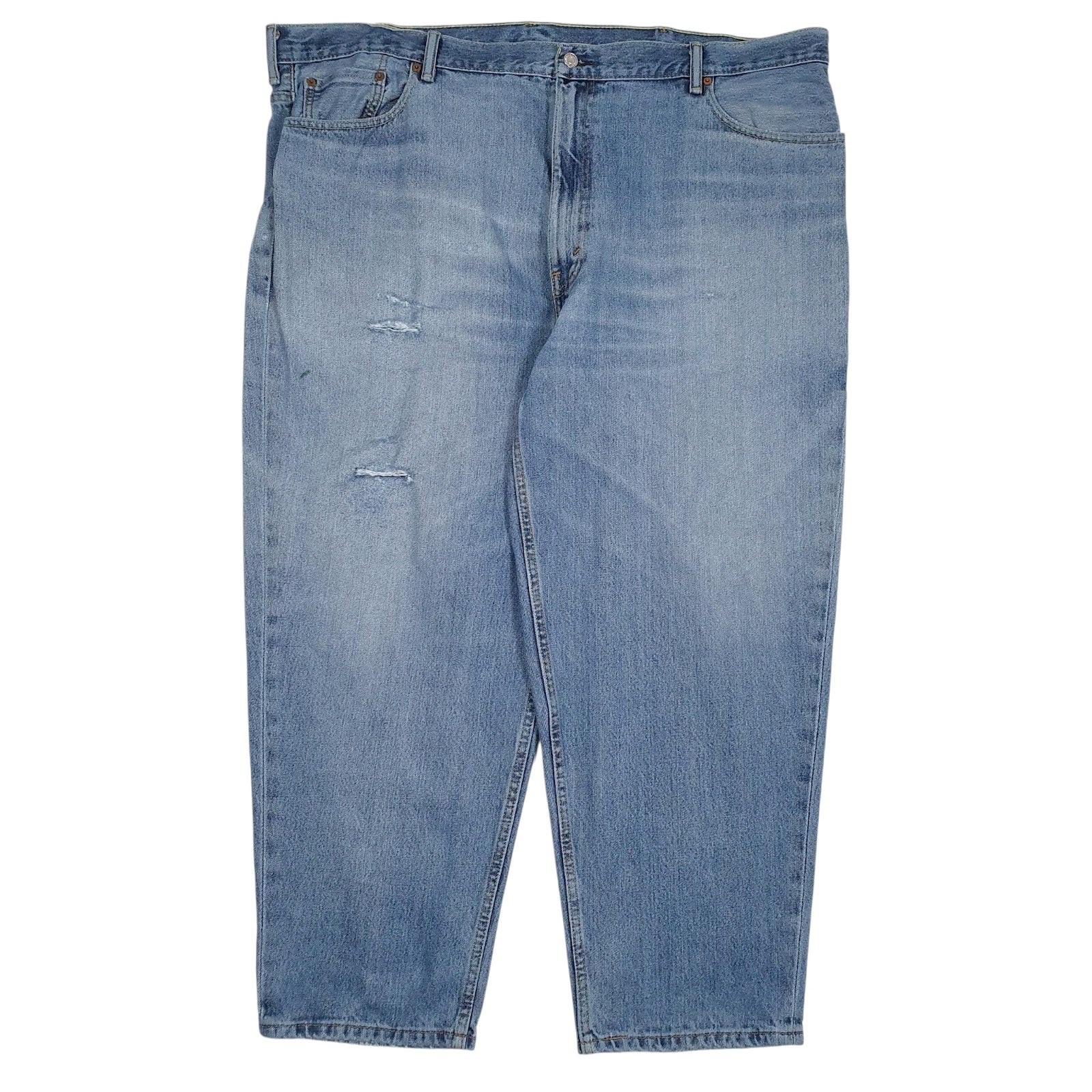 Mens Blue Levis Distressed 560 JeansW48 L30