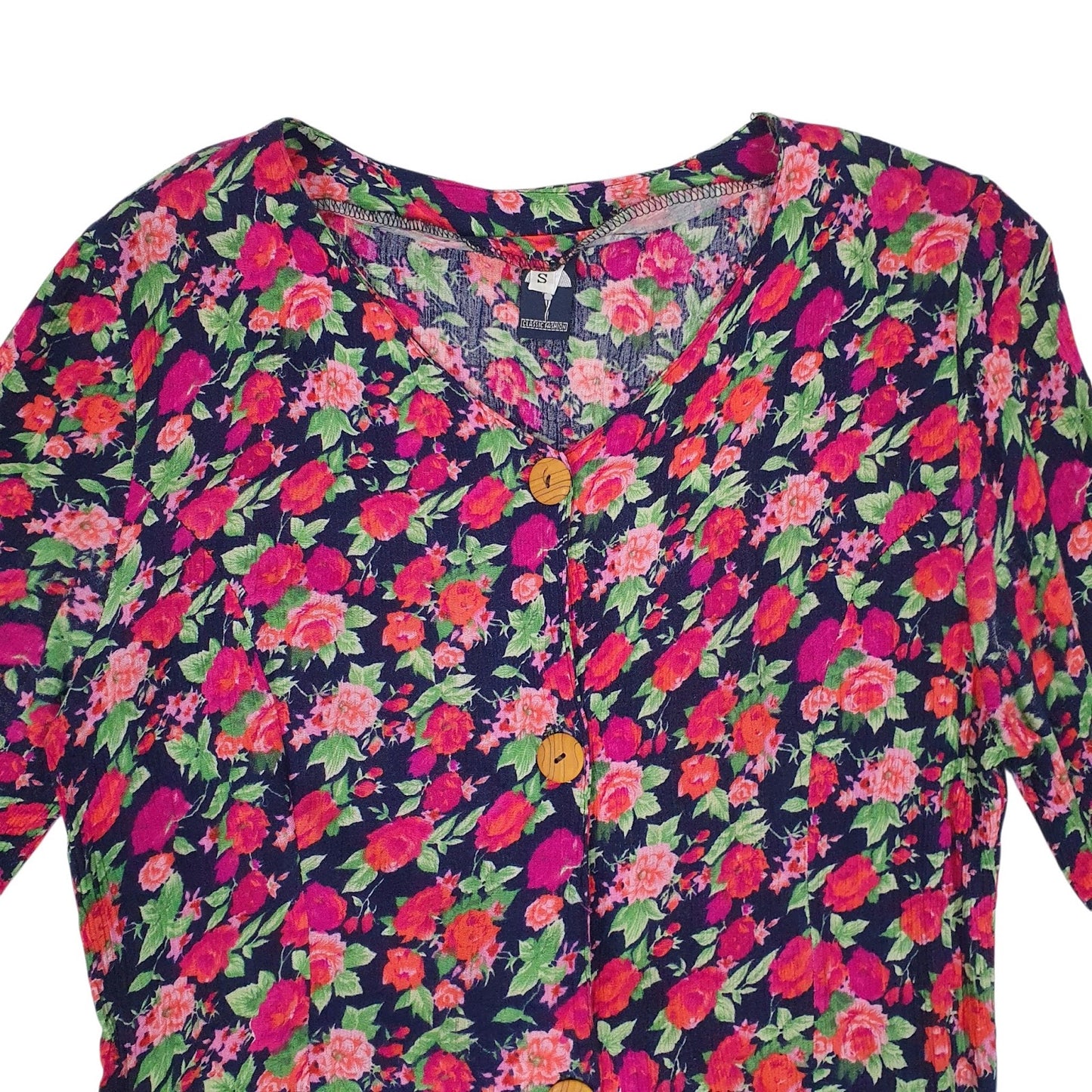 Womens Pink Classic Fashion Floral  Dress
