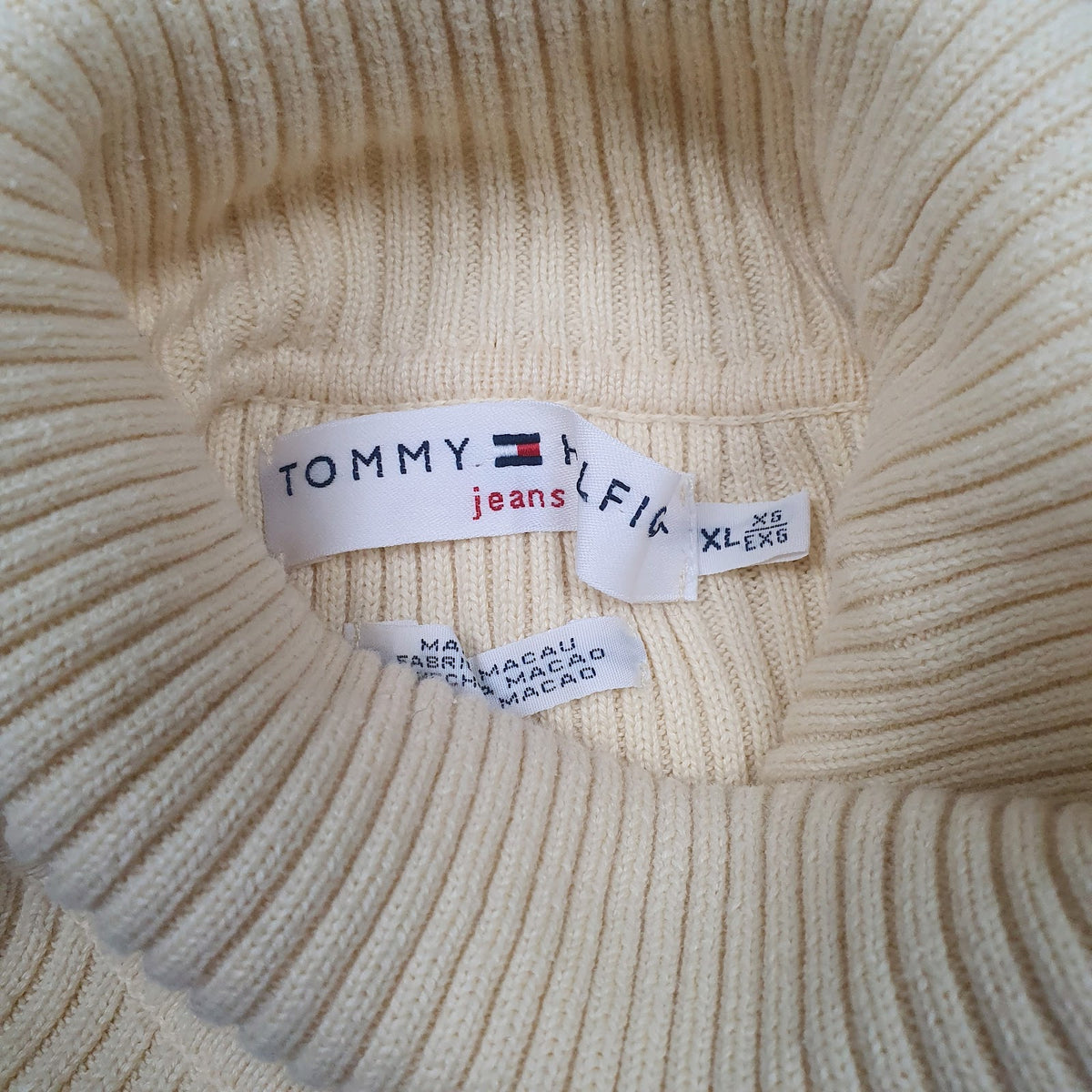 Womens Yellow Tommy Hilfiger  Turtle Neck Jumper