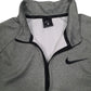 Mens Grey Nike Dri Fit Quarter Zip Jumper