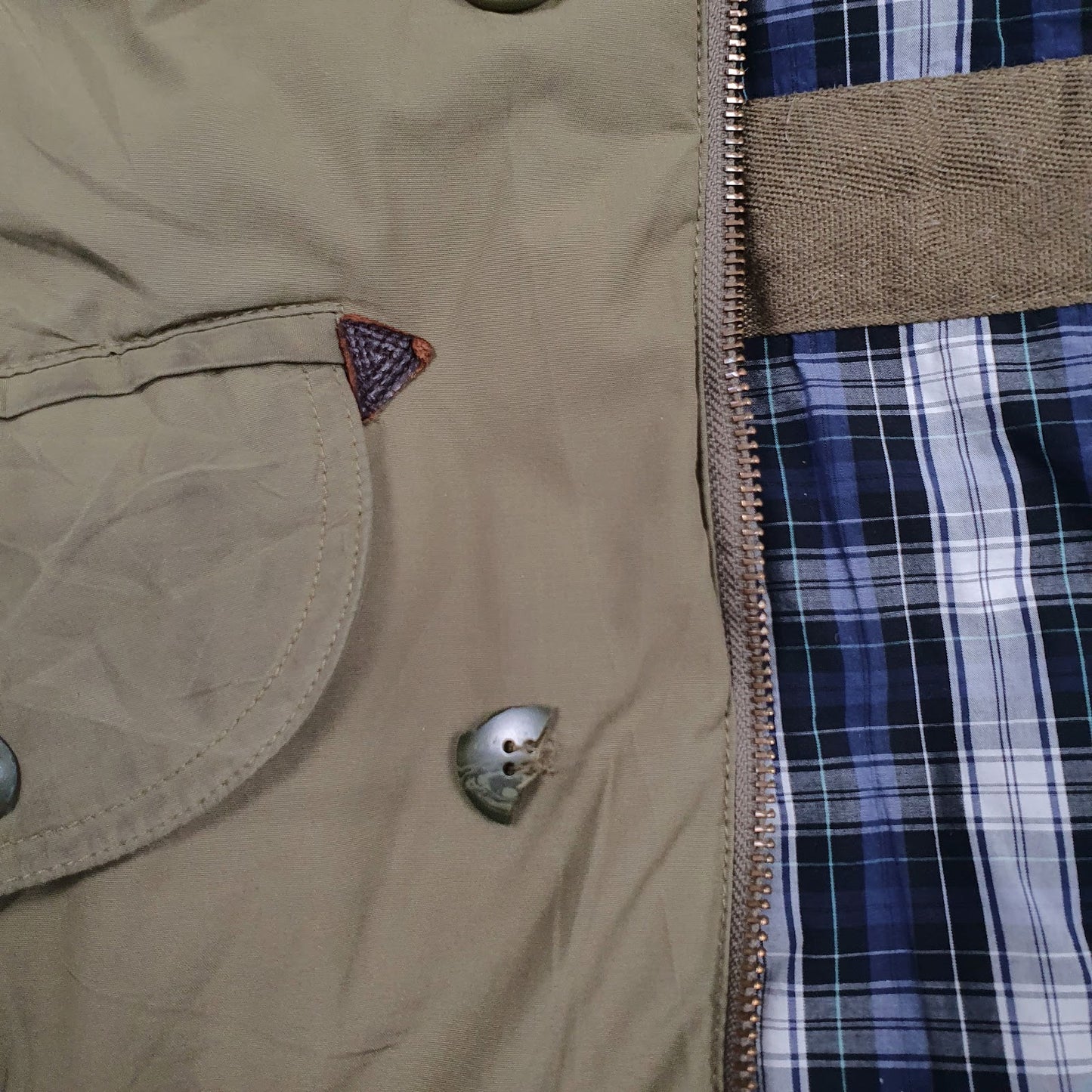 Mens Green Levis Padded  Coat