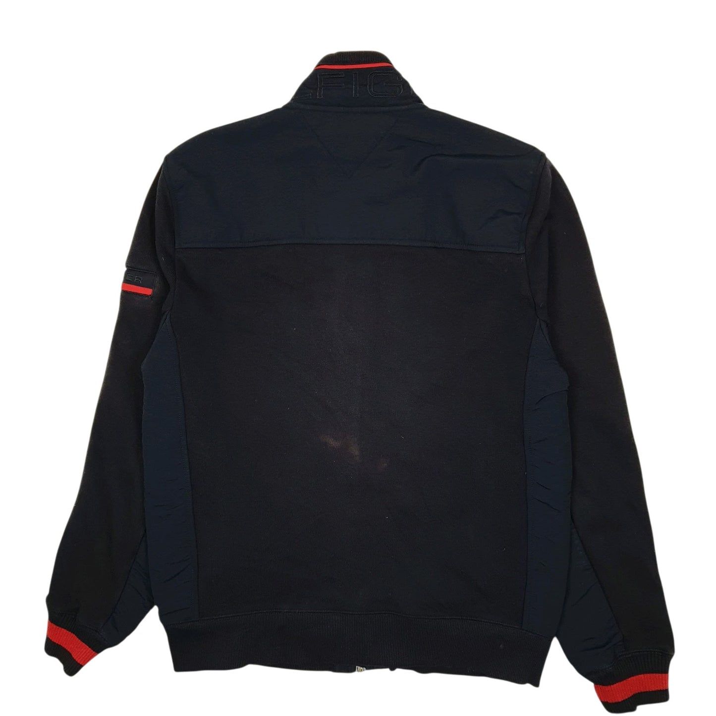 Mens Navy Tommy Hilfiger Fleece Crewneck Coat