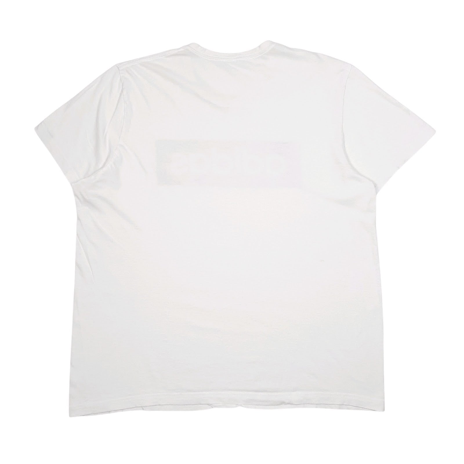 Mens White Adidas Spellout  T Shirt