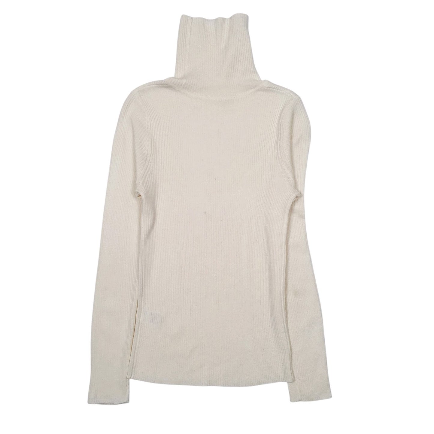Womens Cream Unbranded  Turtle Neck Jumper