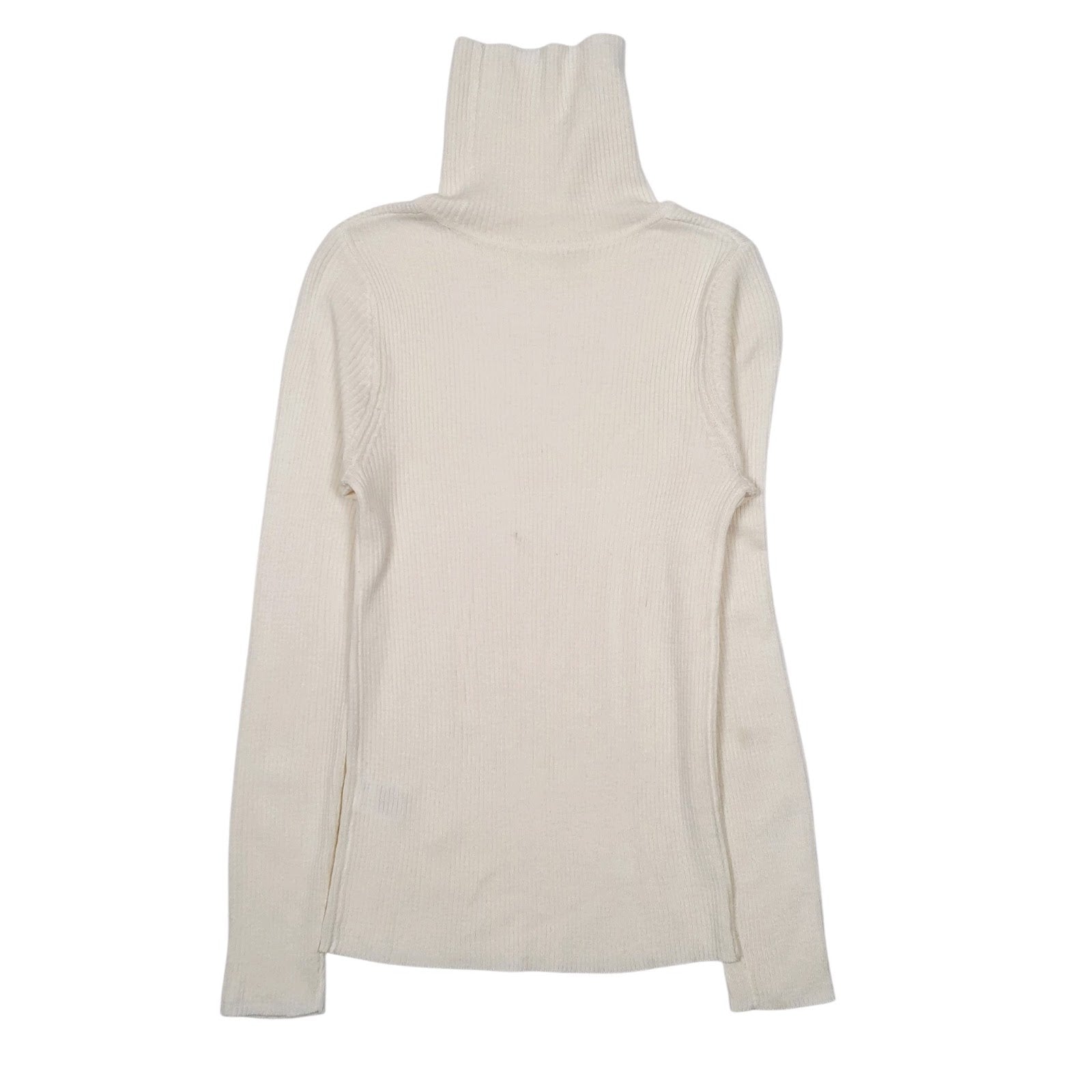 Womens Cream Unbranded  Turtle Neck Jumper