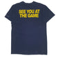 Mens Navy Fruit Of The Loom Rocket Fanatics  T Shirt