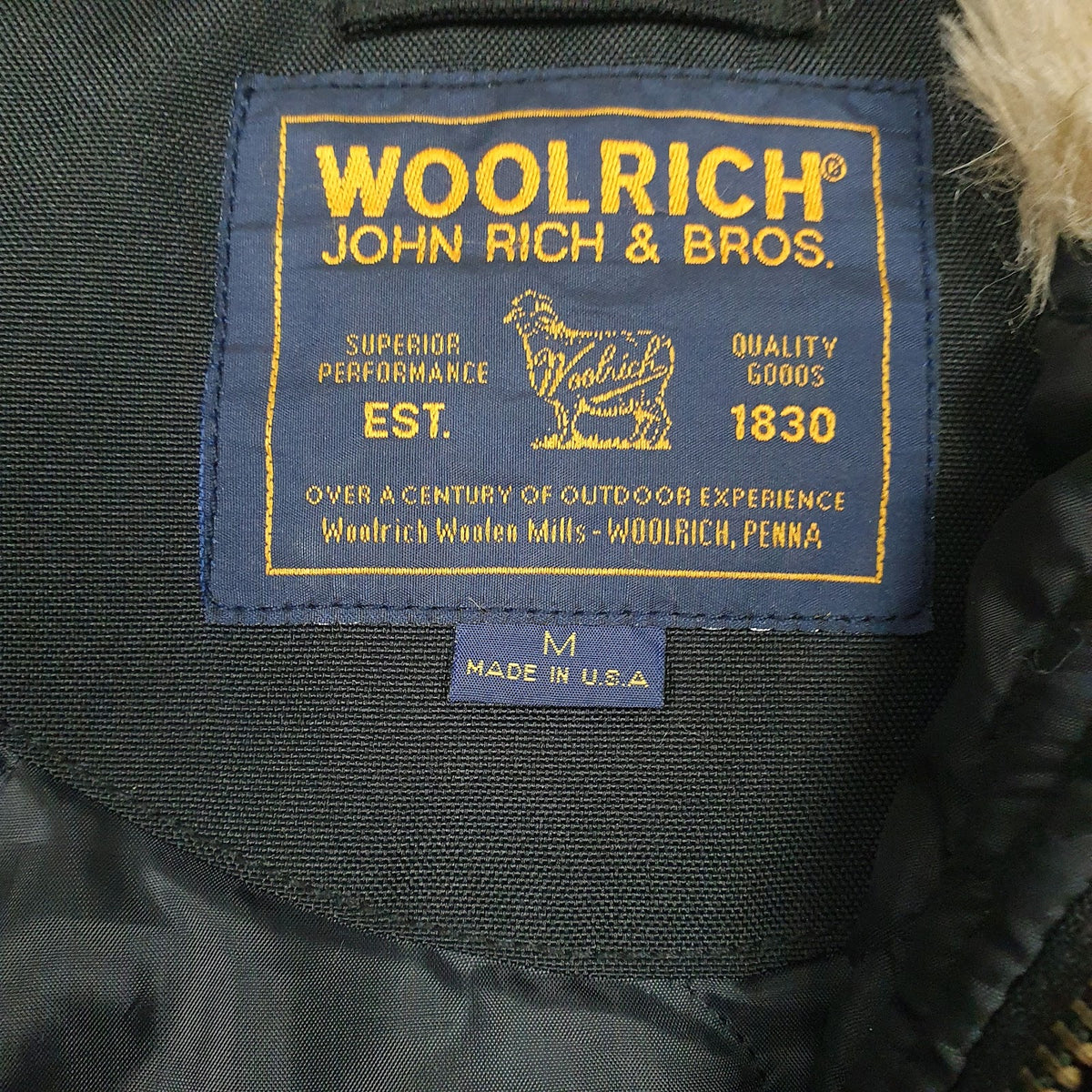 Womens Black Woolrich Vintage Made In USA  Coat