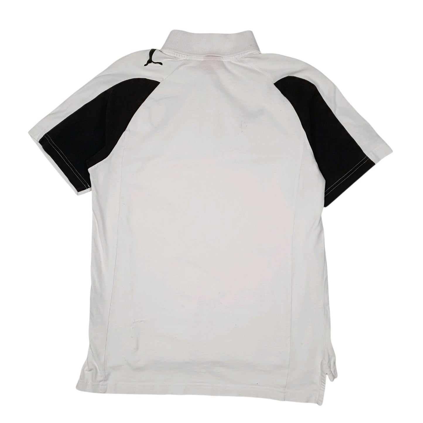 Mens White Puma SS Lazio FC Football  Polo Shirt