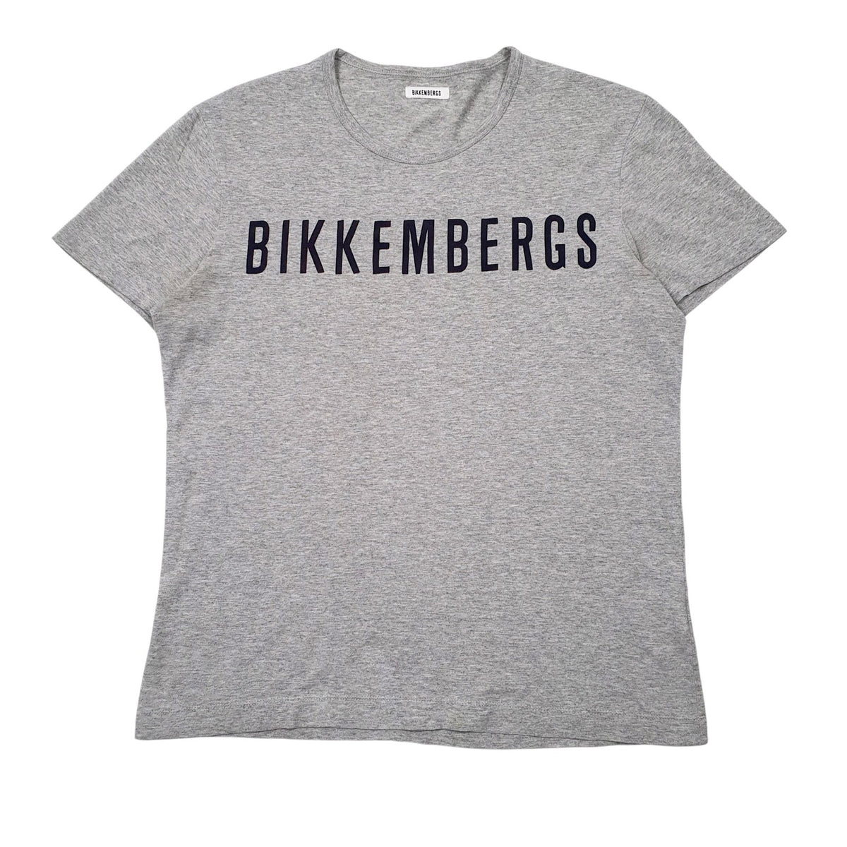 Womens Grey Bikkembergs Spellout Short Sleeve T Shirt