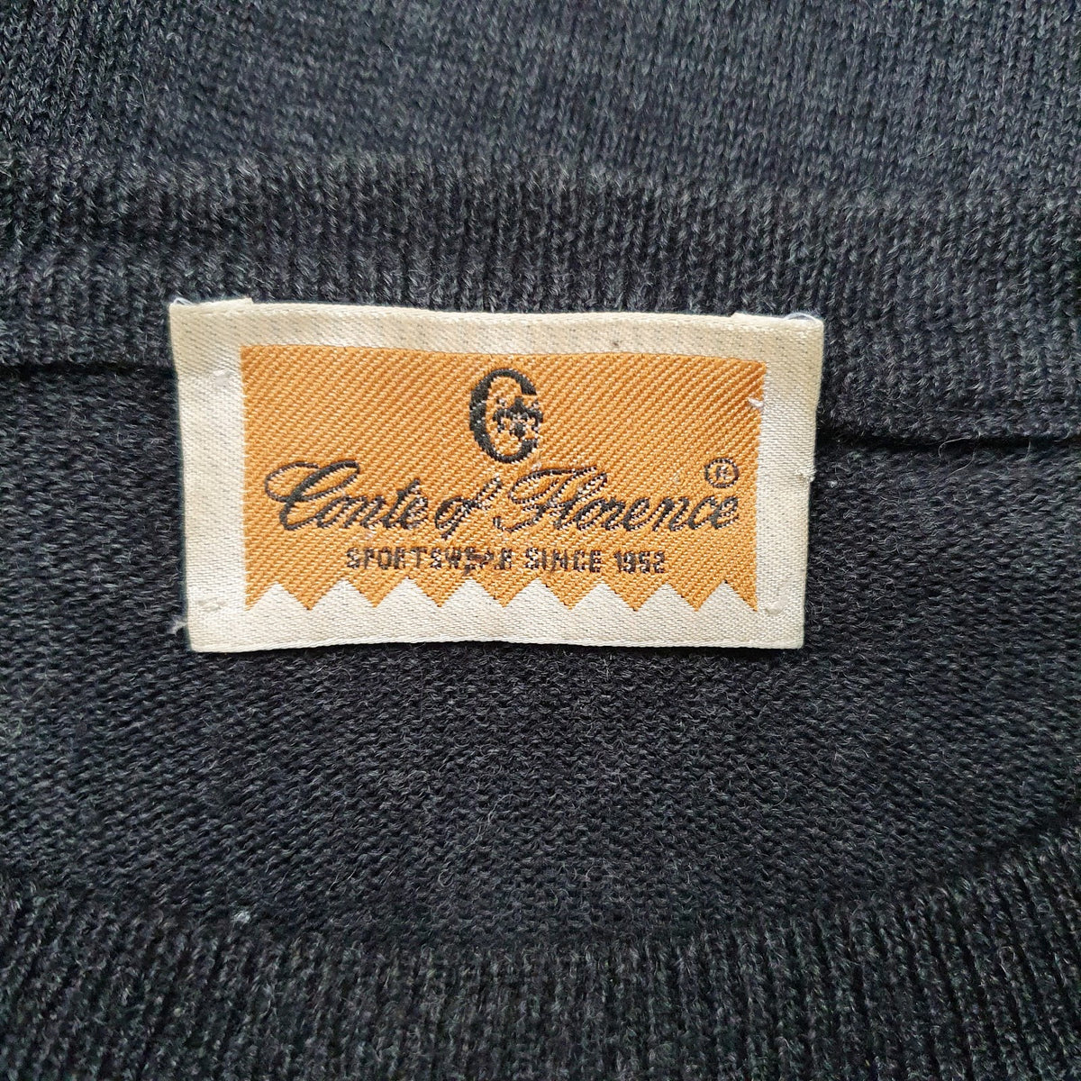 Mens Grey Conte Of Florence  Crewneck Jumper