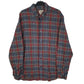 Mens Grey L.L.Bean Flannel Long Sleeve Shirt