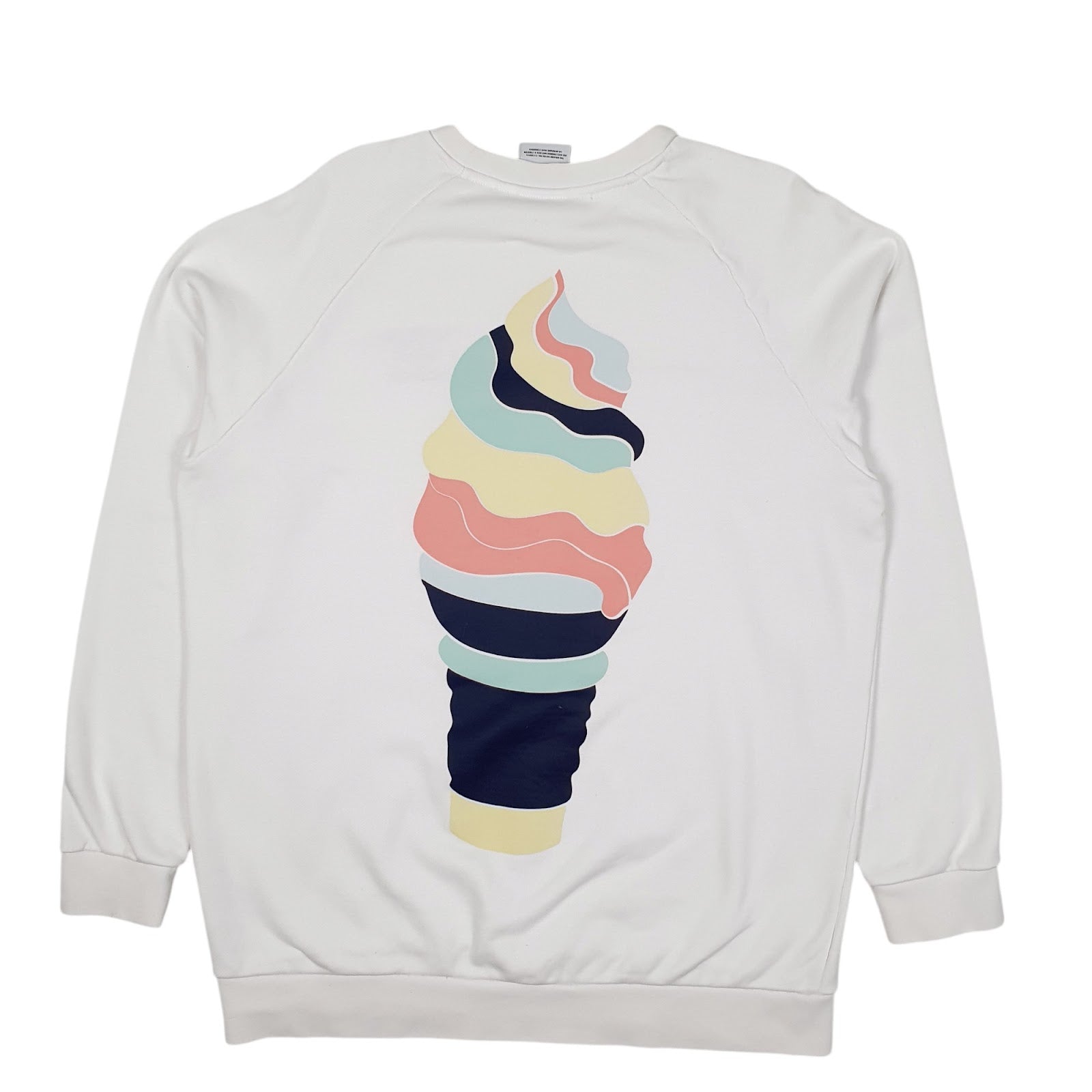 Mens White Adidas Ice Cream Crewneck Jumper