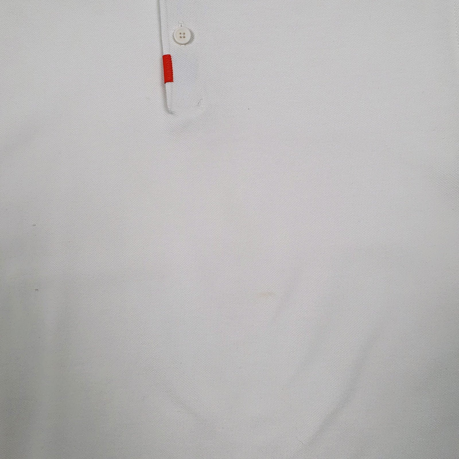 Mens White Nike Dri Fit Cardigan Polo Shirt