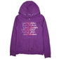 Womens Purple Calvin Klein Fleece Lined Full Zip Jumper