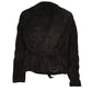Womens Grey Blenoshe Bomber Suede  Coat