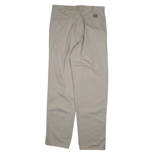 Mens Cream Polo Ralph Lauren Vintage 1980s Made In USA  Trousers