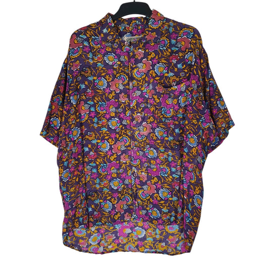 Mens Purple J. Preep Funky Short Sleeve Shirt