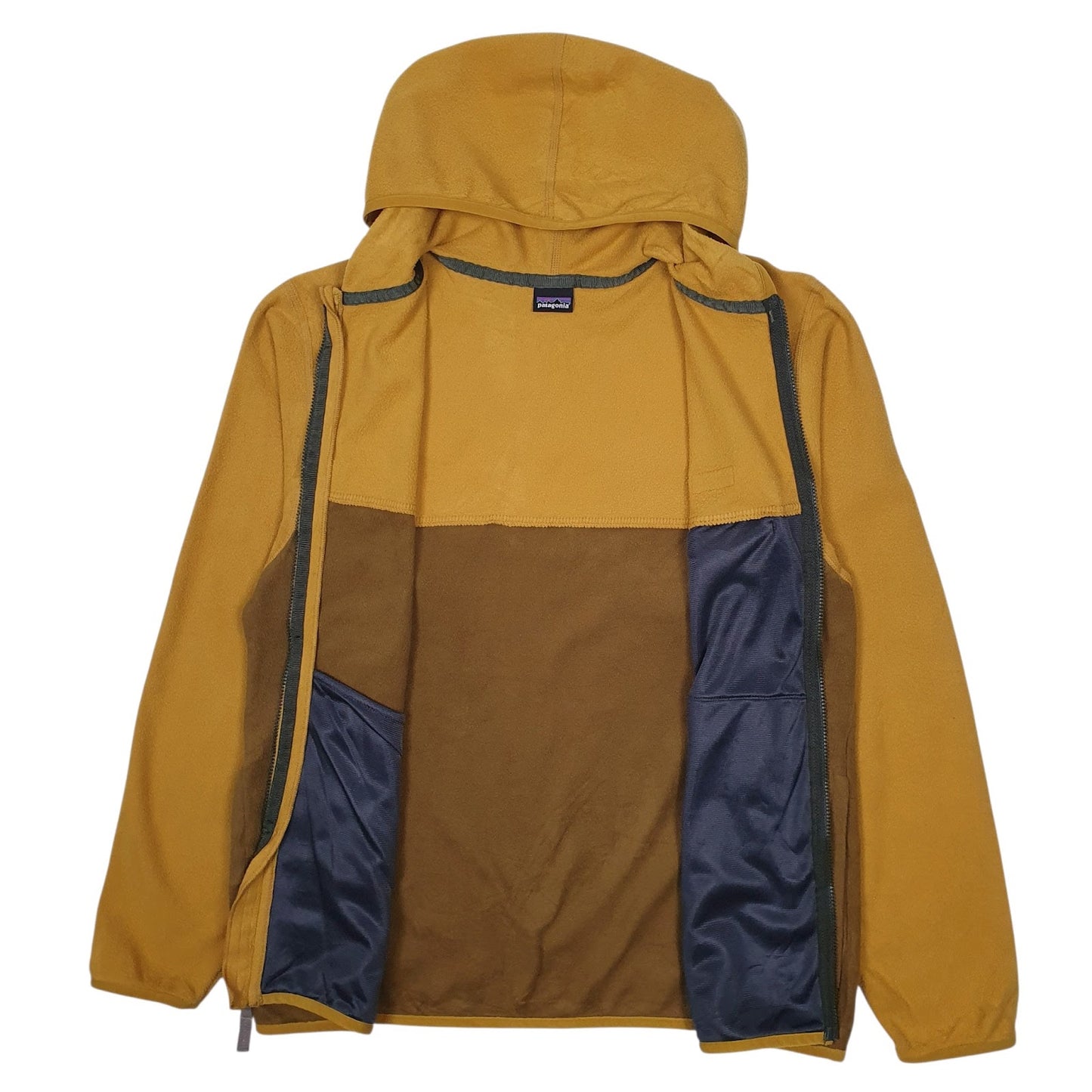 Womens Yellow Patagonia Hoodie Full Zip Jumper