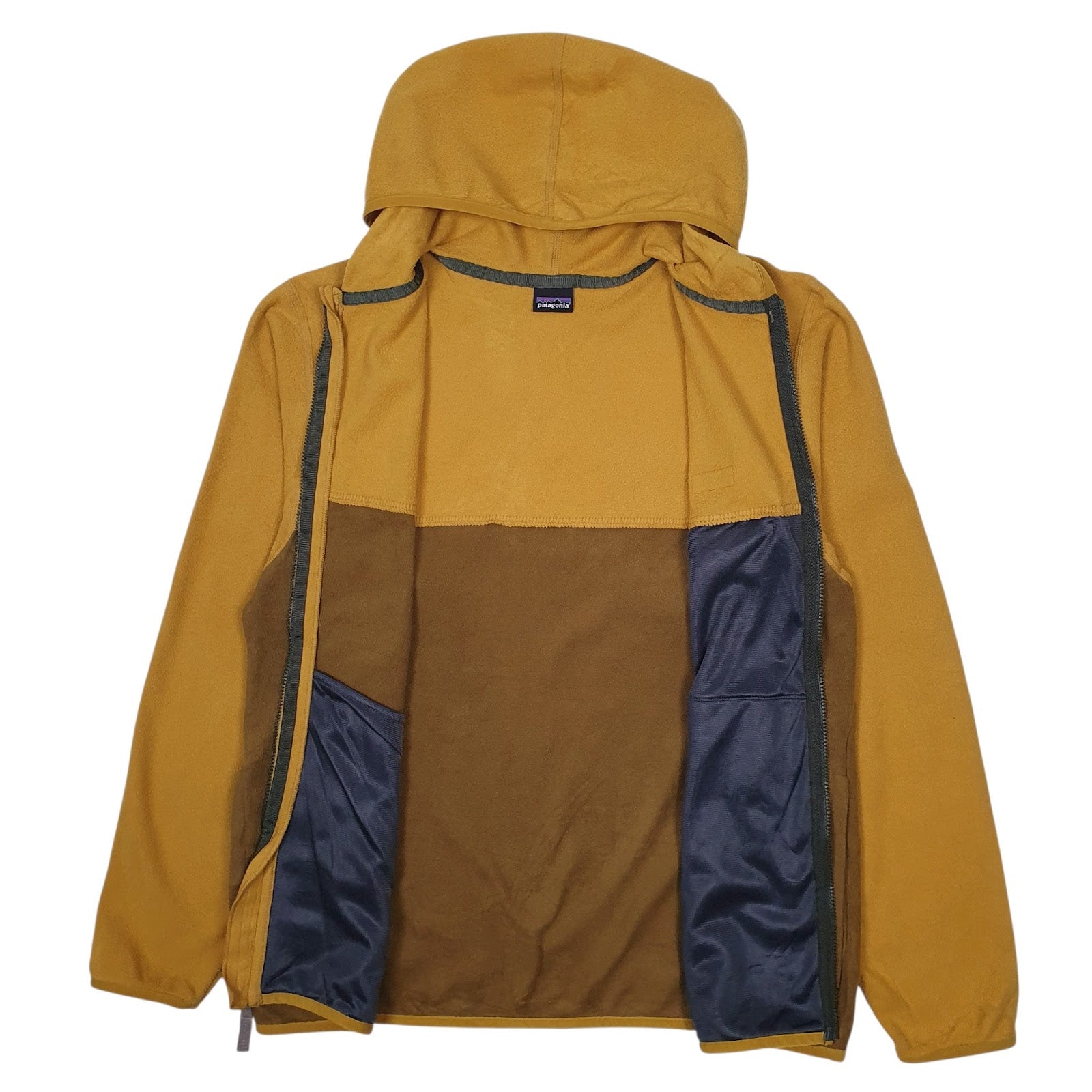 Womens Yellow Patagonia Hoodie Full Zip Jumper