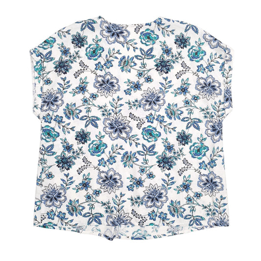 Womens Blue Bonmarche Floral Blouse  T Shirt