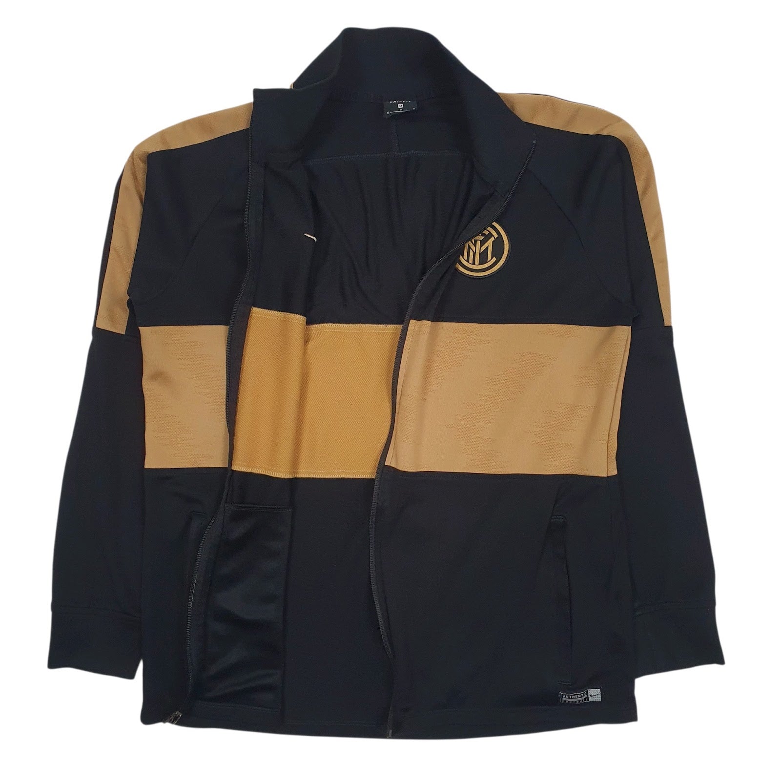 Mens Black Nike Dri-Fit Inter Milan Full Zip Jumper