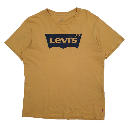 Mens Yellow Levis  Short Sleeve T Shirt