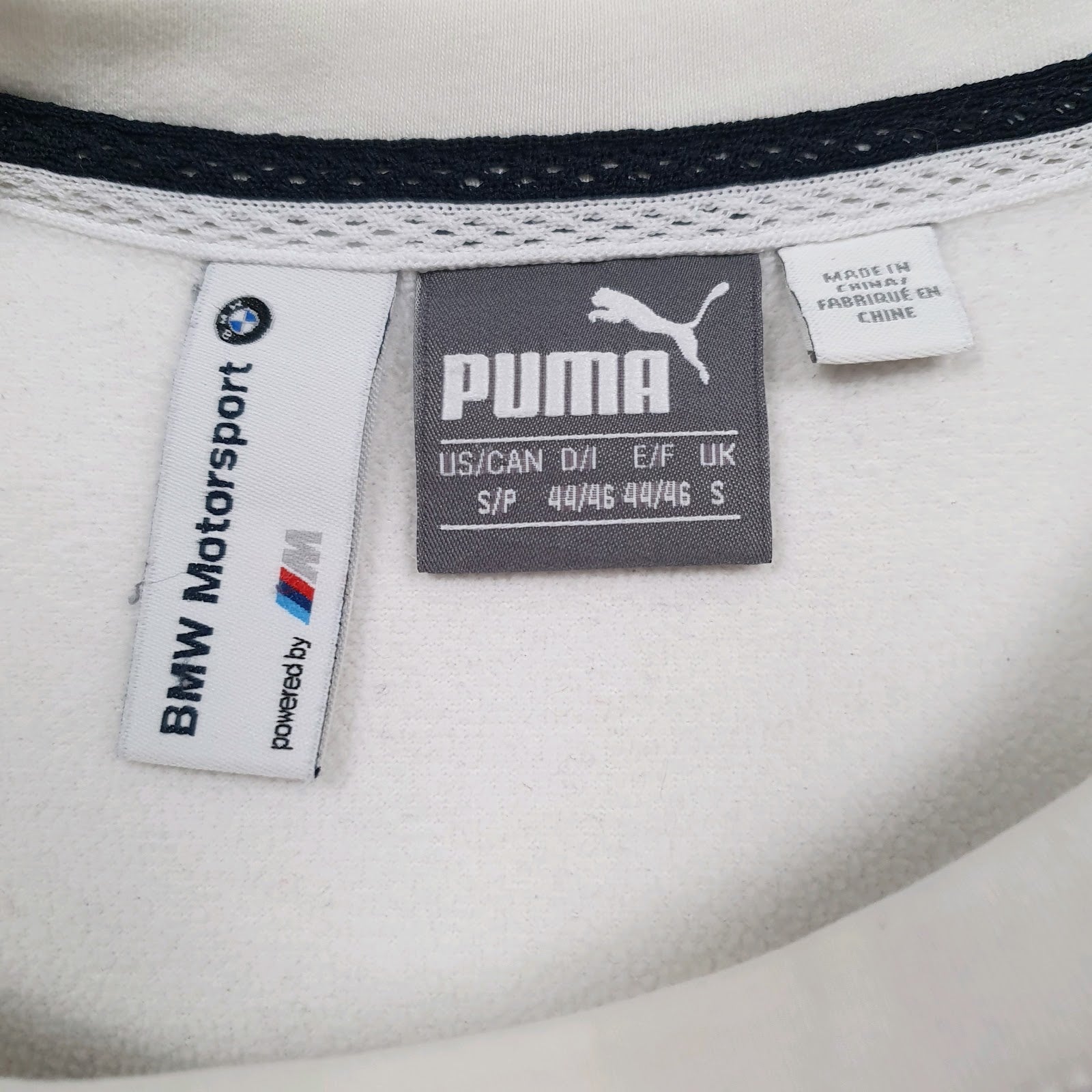 Mens White Puma BMW Motorsport Crewneck Jumper
