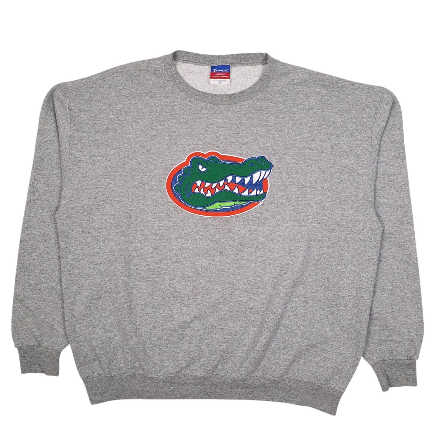 Mens Grey Champion Florida Gators Vintage 2000s Crewneck Jumper