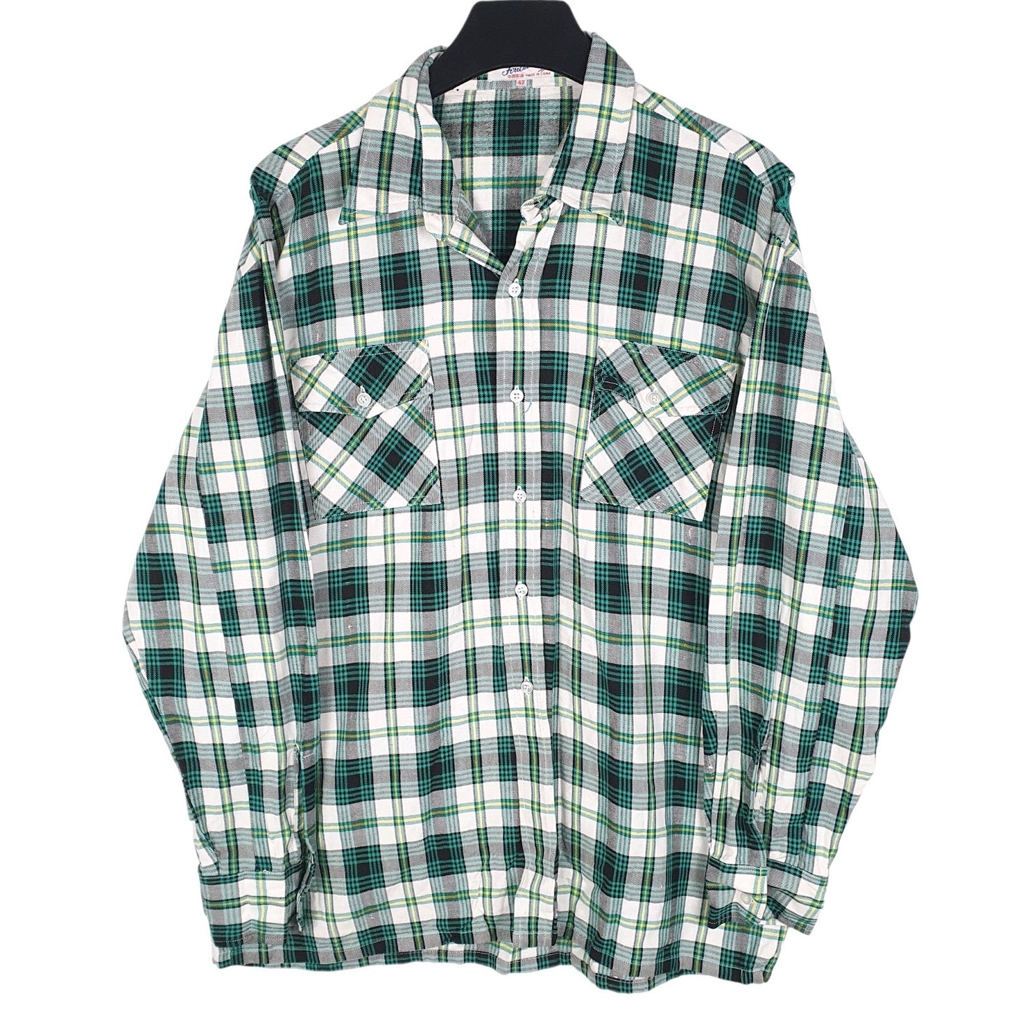 Mens Green Friendship  Long Sleeve Shirt
