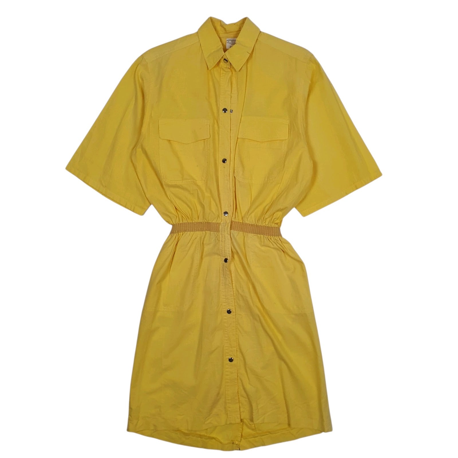 Womens Yellow Unbranded  Short Sleeve Dress