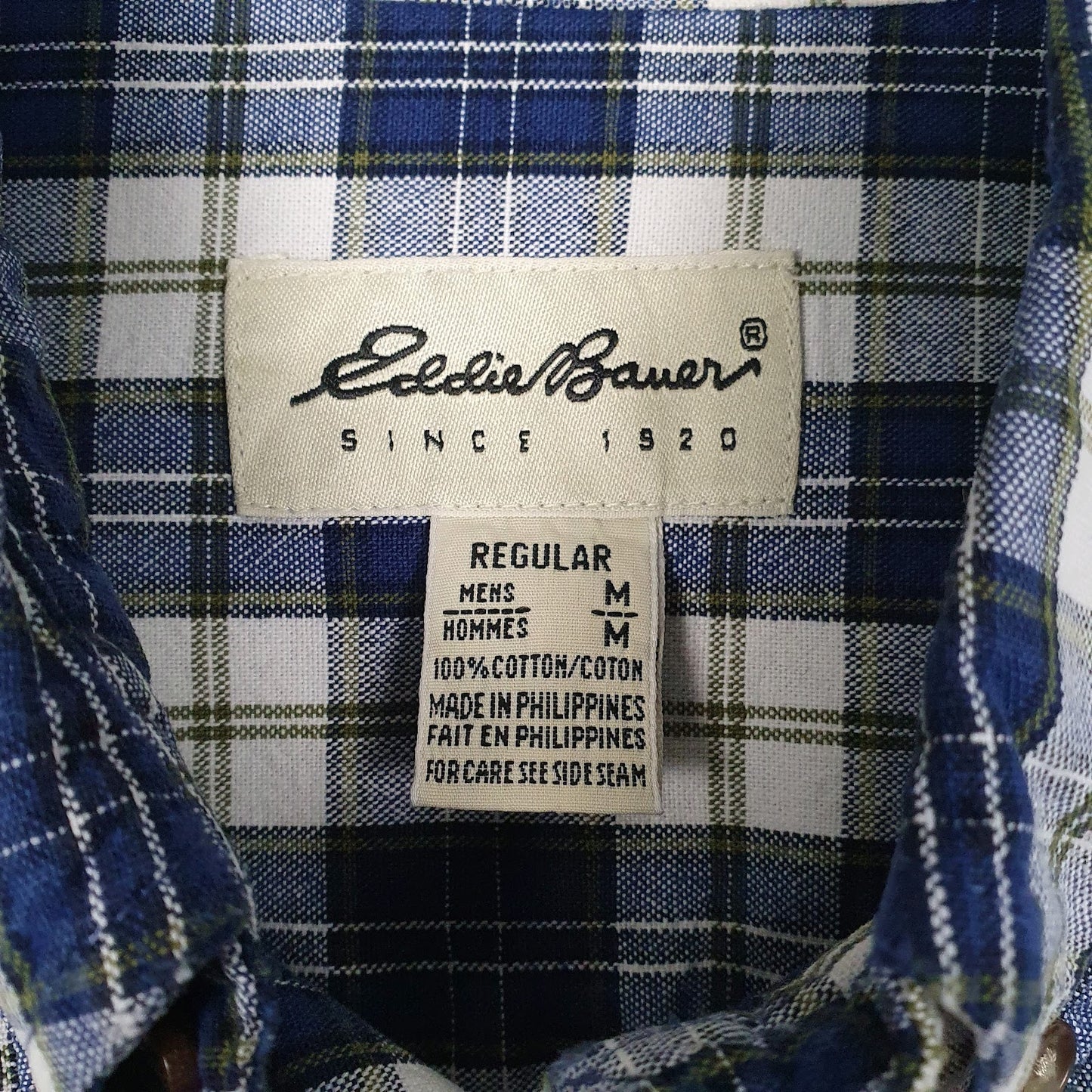 Mens Blue Eddie Bauer   Shirt