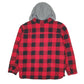 Mens Red Levis Sherpa Lined Windbreaker Hoodie  Coat