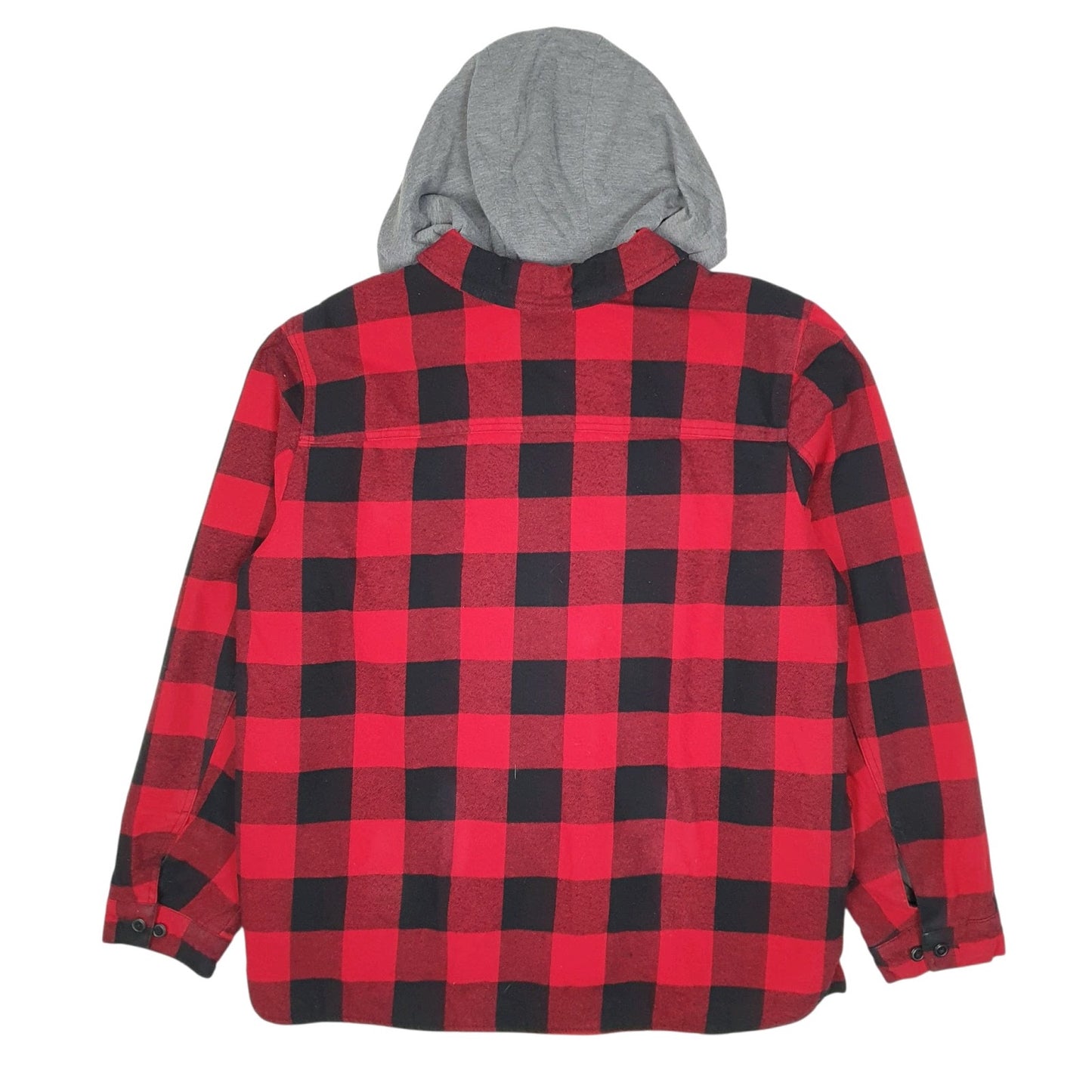 Mens Red Levis Sherpa Lined Windbreaker Hoodie  Coat