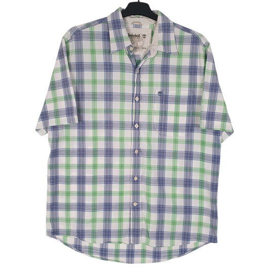 Mens White Timberland  Short Sleeve Shirt