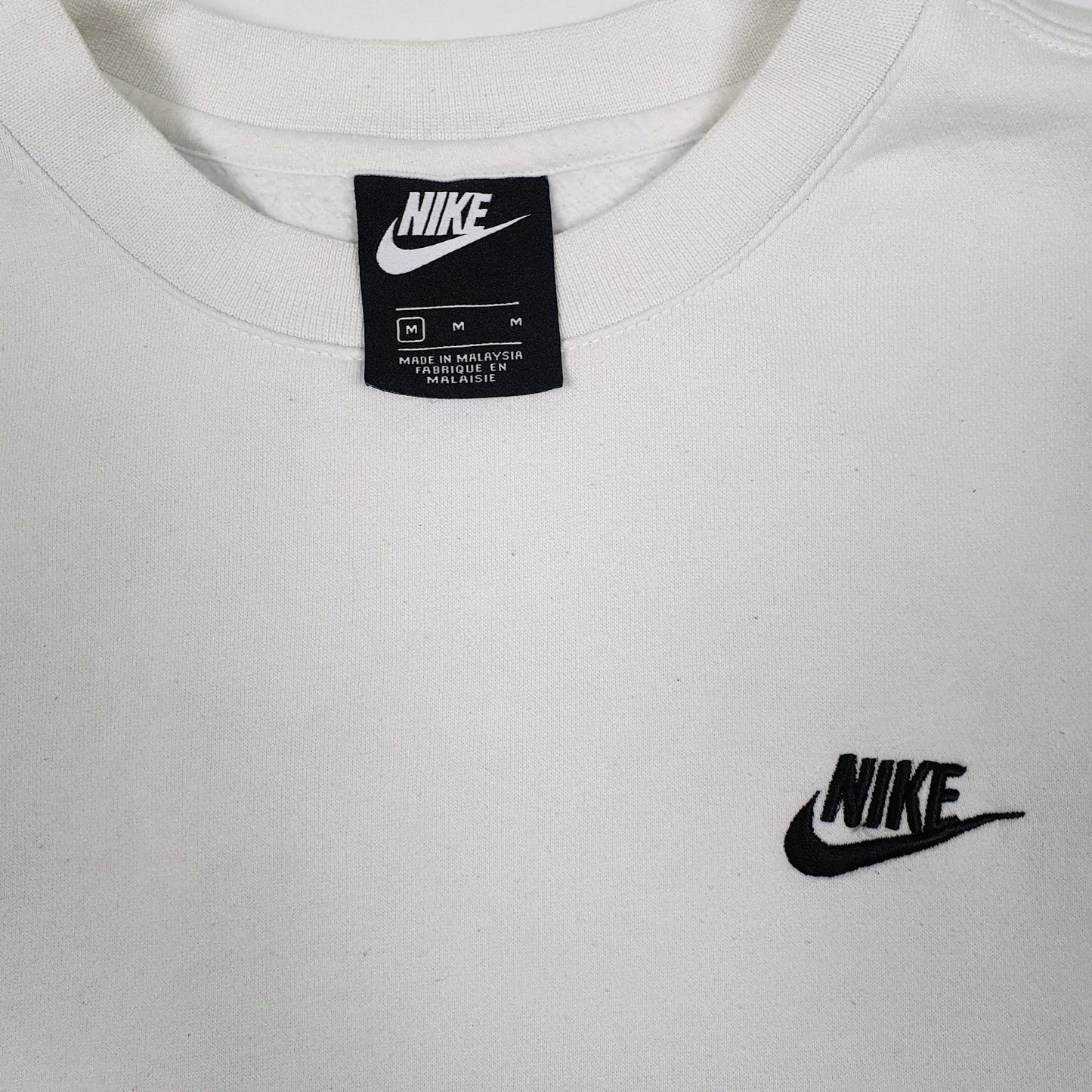 Mens White Nike  Crewneck Jumper