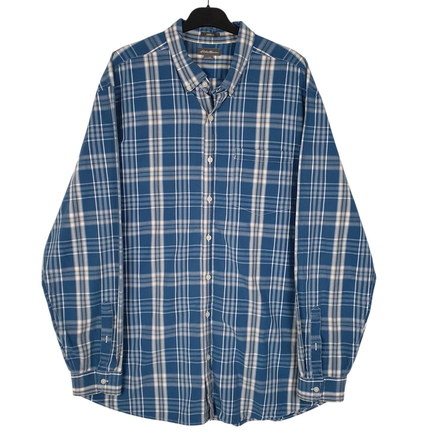 Mens Blue Eddie Bauer  Long Sleeve Shirt