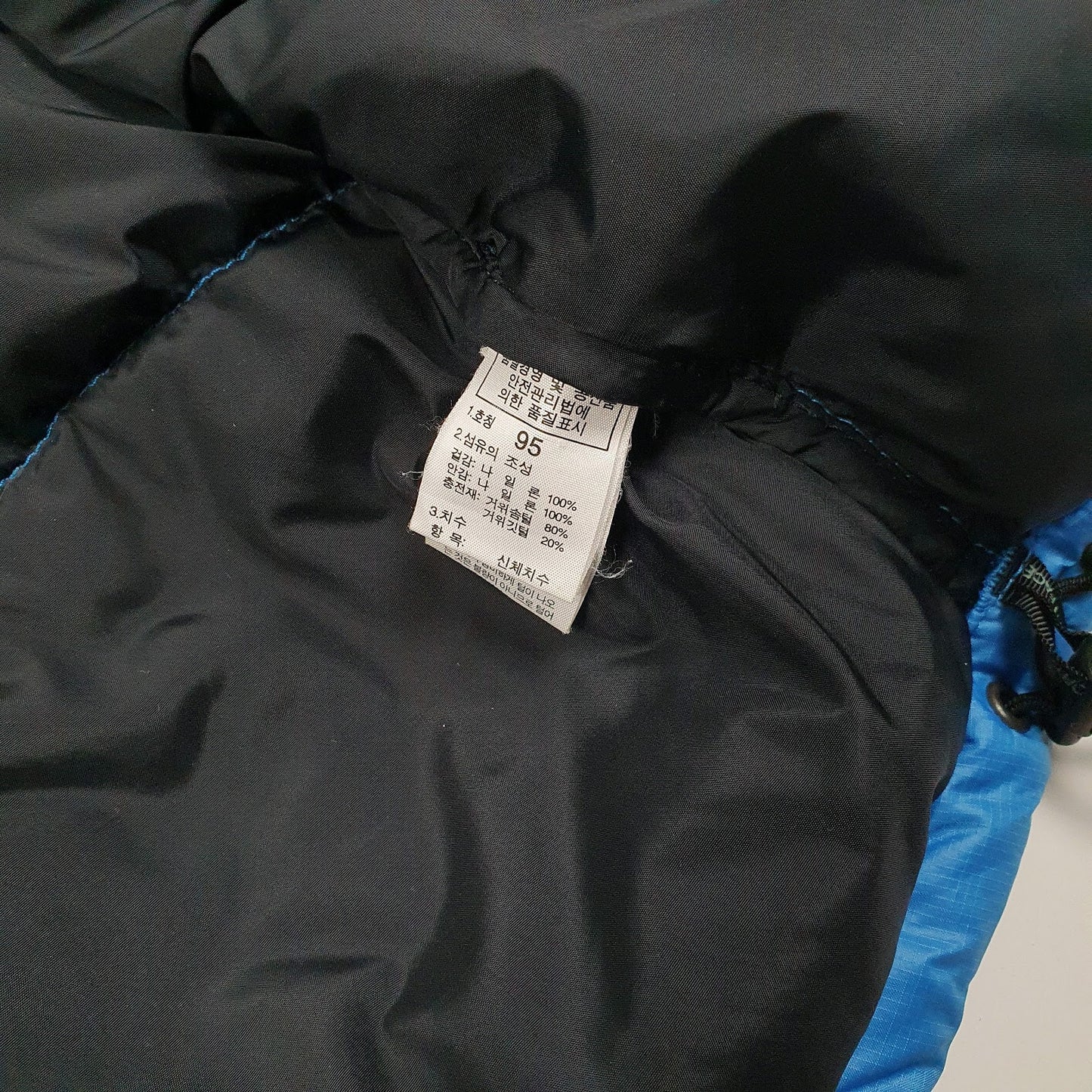 Mens Blue The North Face Nuptse Retro 1996  Coat