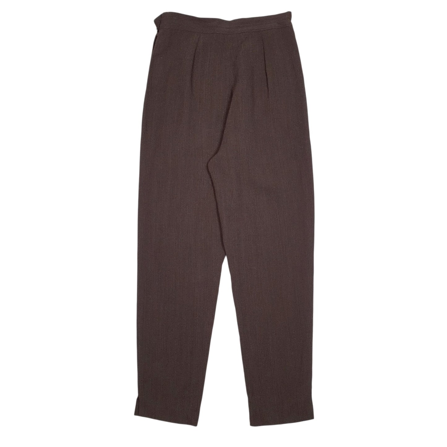 Womens Brown Sportstaff Vintage Pleated  Trousers