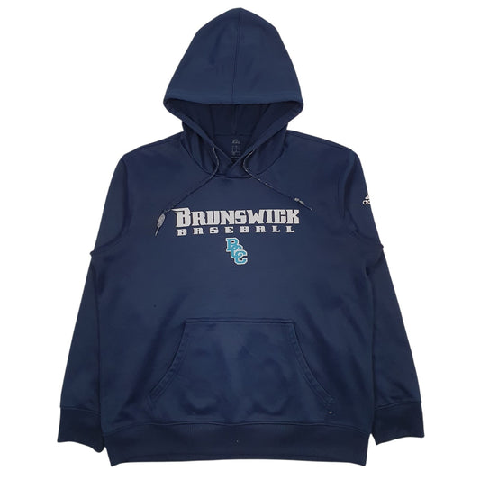 Mens Navy Adidas Brunswick Baseball Hoodie Jumper