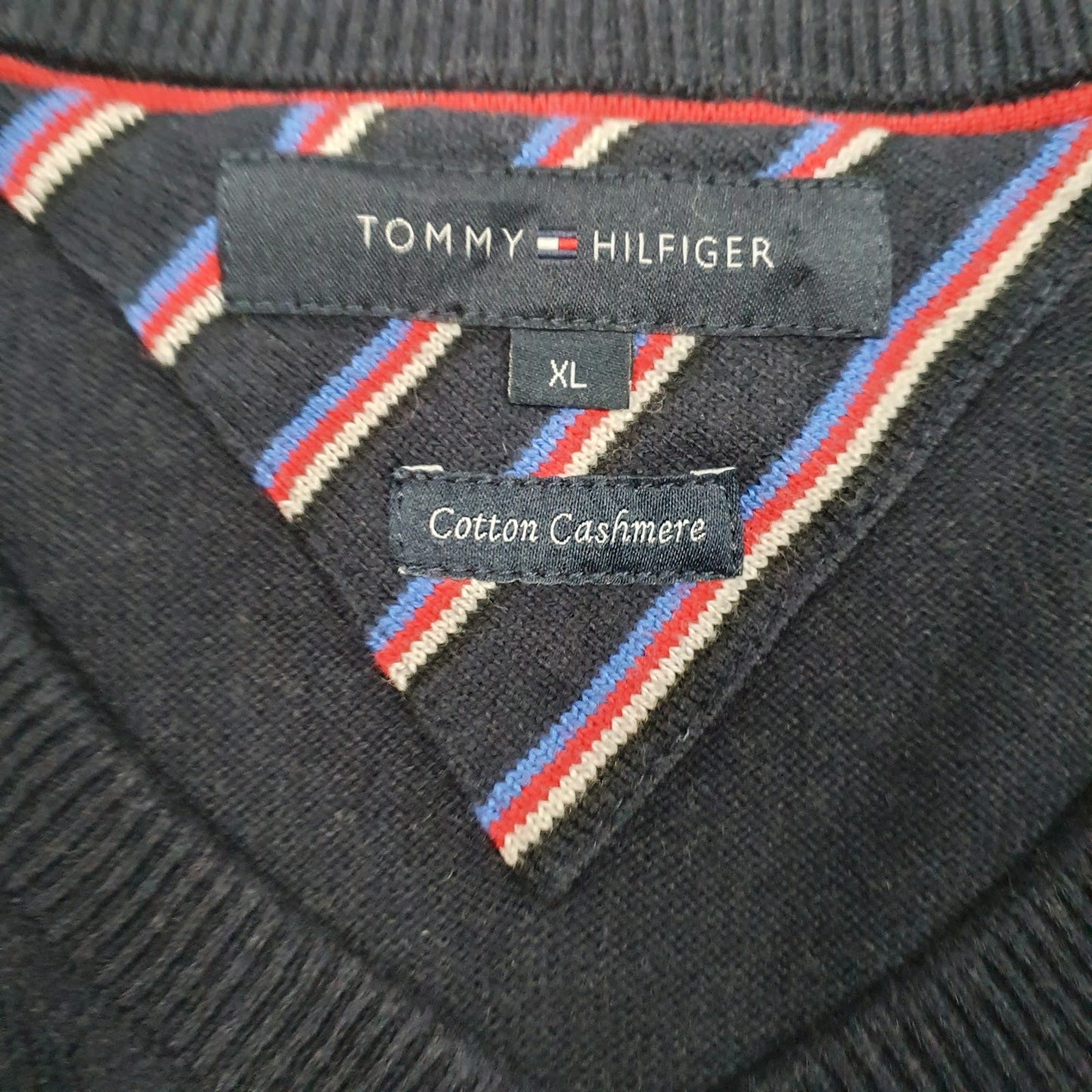 Mens Navy Tommy Hilfiger  Crewneck Jumper