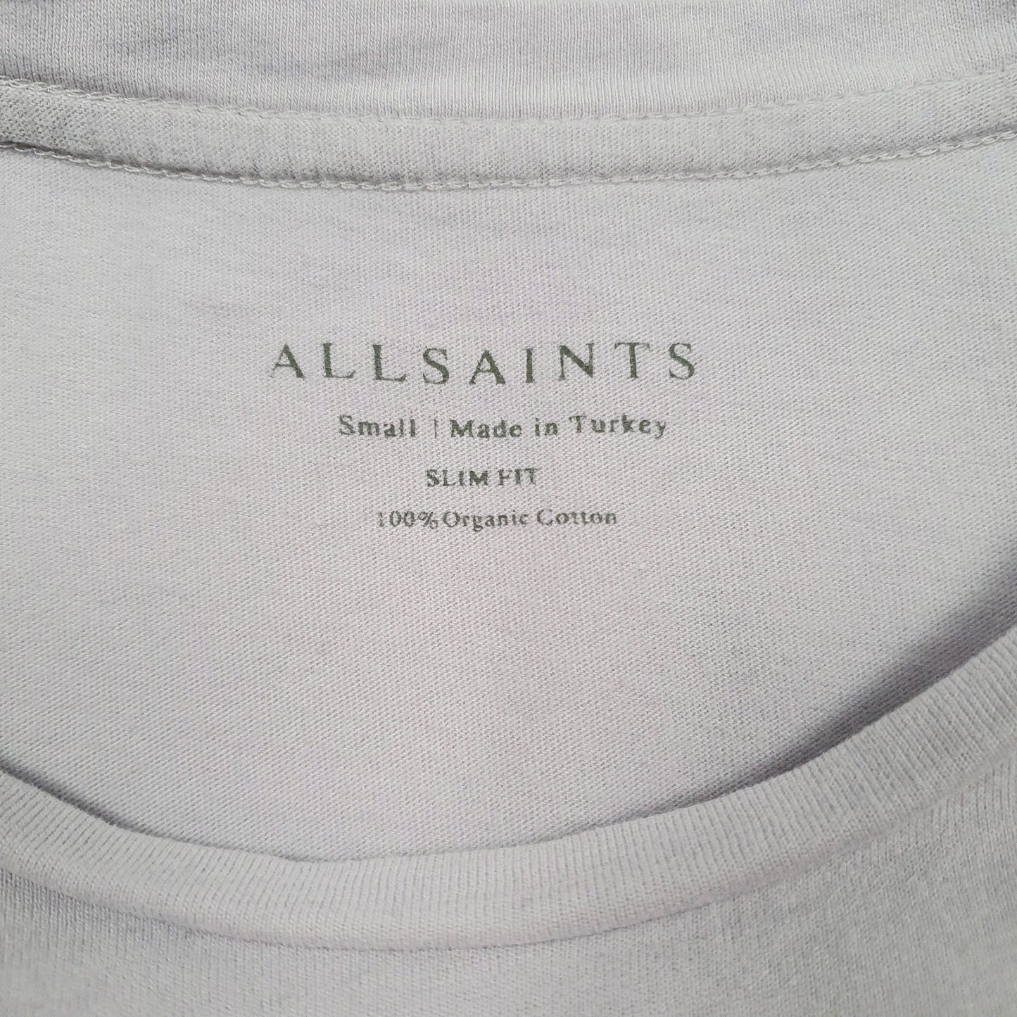 Mens Purple All Saints Slim Fit  T Shirt