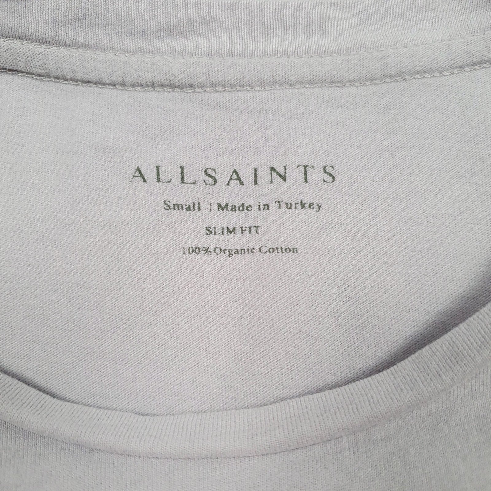 Mens Purple All Saints Slim Fit  T Shirt