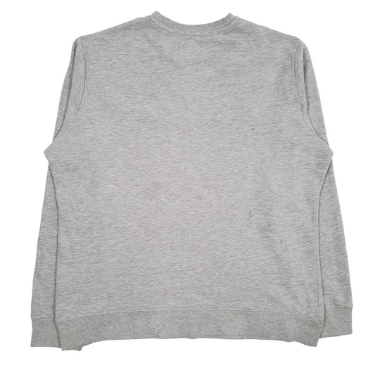 Mens Grey Champion Spellout Crewneck Jumper
