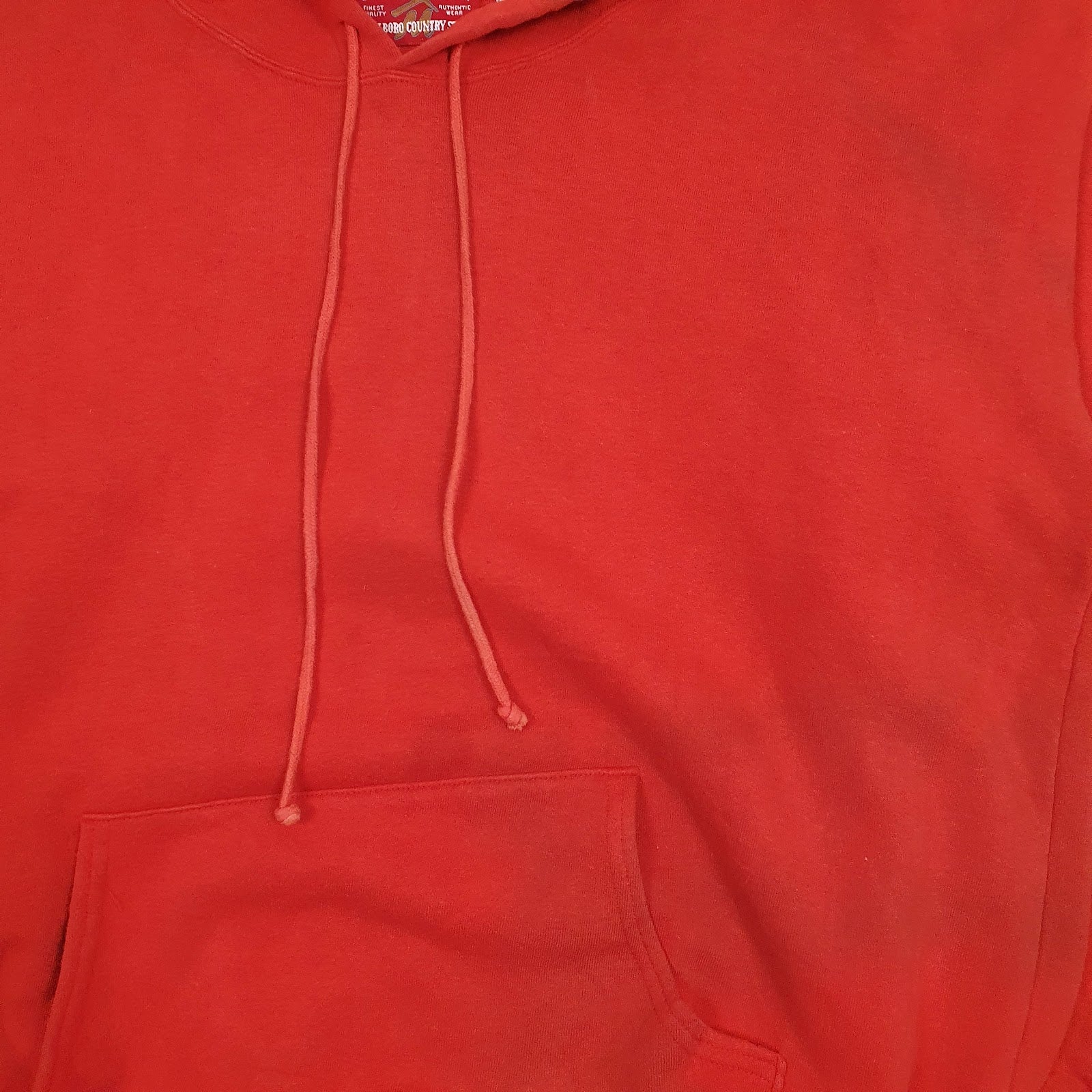 Mens Red Marlboro Vintage 90s Hoodie Jumper